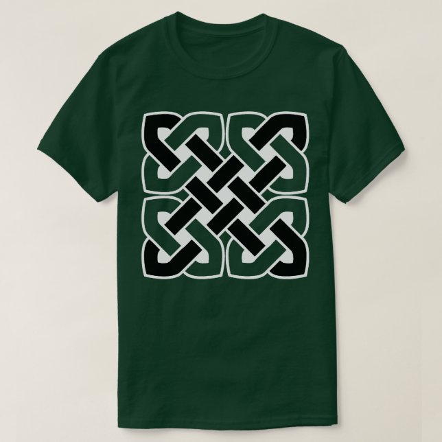 Celtic Interwoven Endless Knot Geometric Pattern 5 T-Shirt (Design Front)