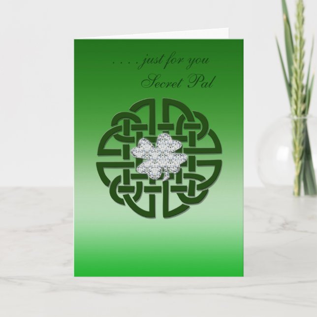 Celtic Irish Card, Secret Pal  ... Card (Front)