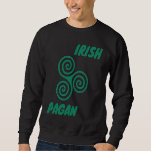 Celtic Irish Pagan Triskele Trinity Swirls Sweatshirt