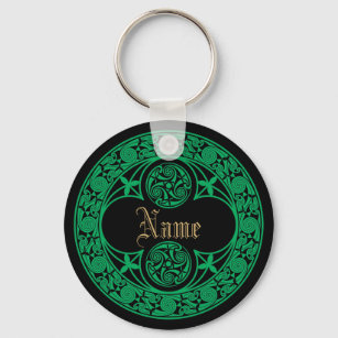 Celtic Irish Personalised Name Key Ring