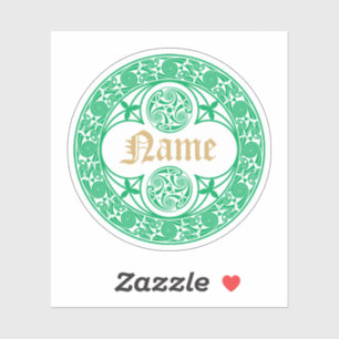 Celtic Irish Personalised Name Template
