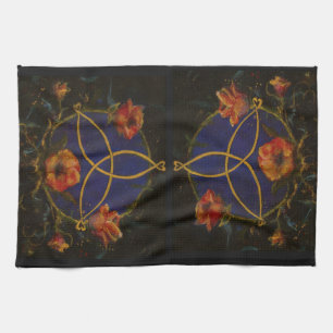 Celtic Irish Rose Kitchen Towel by Maureen Girard