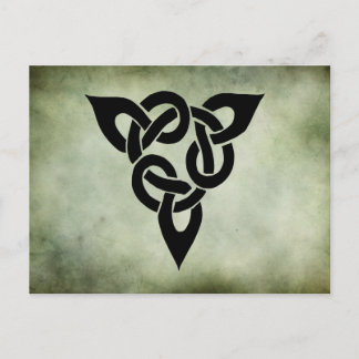 celtic irish sacred symbols postcard