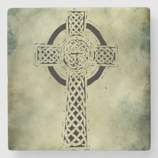 celtic irish sacred symbols stone coaster