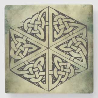celtic irish sacred symbols stone coaster