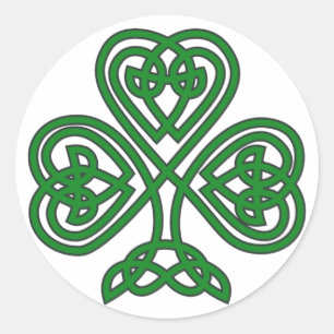Celtic Irish Shamrock St. Patrick's Day sticker
