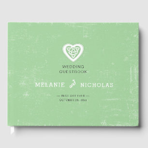Celtic Irish wedding guest book 3991