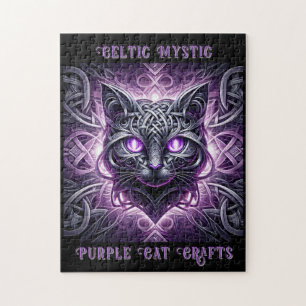 Celtic Iron Cat Jigsaw Puzzle