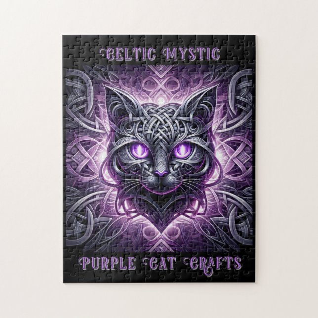 Celtic Iron Cat Jigsaw Puzzle (Vertical)