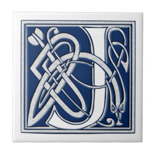 Celtic J Monogram Tile