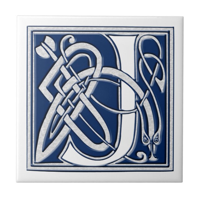 Celtic J Monogram Tile (Front)