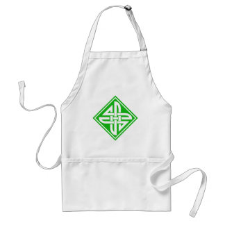 Celtic Knot 2 Green Standard Apron