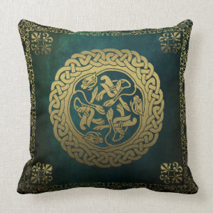 Celtic Knot Animals Throw Pillow