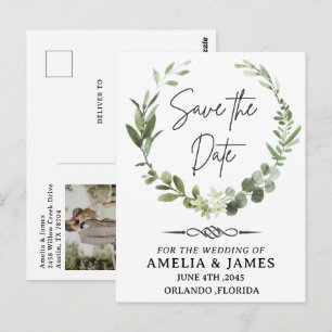 Celtic Knot Arrow Wedding Save the Date Postcard