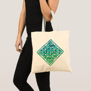 Celtic Knot - Blue Green Tote Bag
