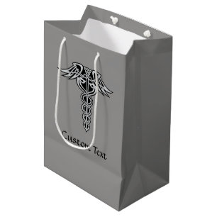 Celtic Knot Caduceus Medium Gift Bag
