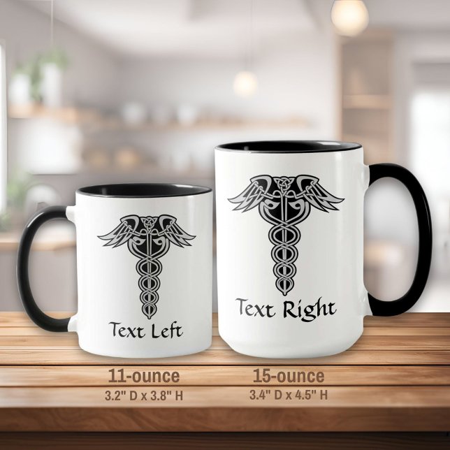 Celtic Knot Caduceus Mug (Creator Uploaded)