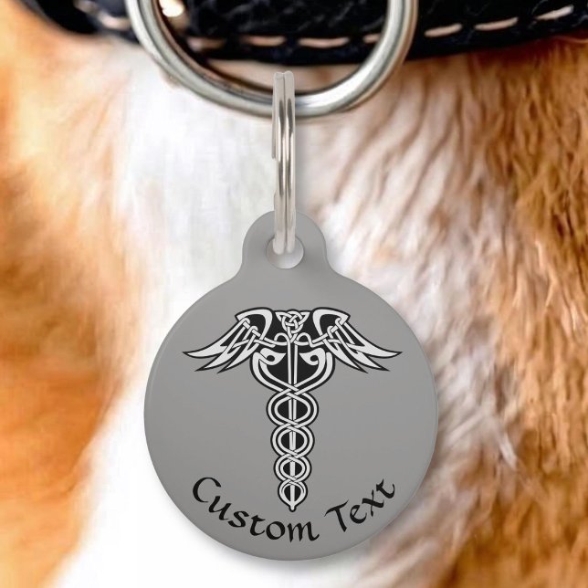 Celtic Knot Caduceus Pet Tag (Creator Uploaded)