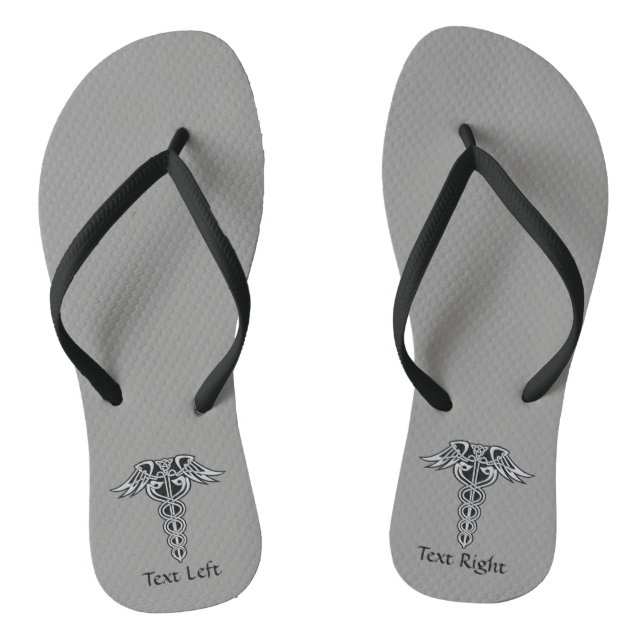 Celtic Knot Caduceus Thongs (Footbed)