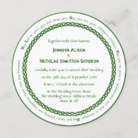 Celtic Knot Circle and Irish Wedding Blessing