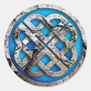 celtic knot classic round sticker