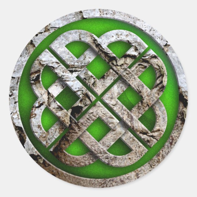 celtic knot classic round sticker (Front)