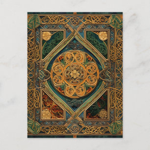 Celtic Knot Colourful Knotwork Postcard