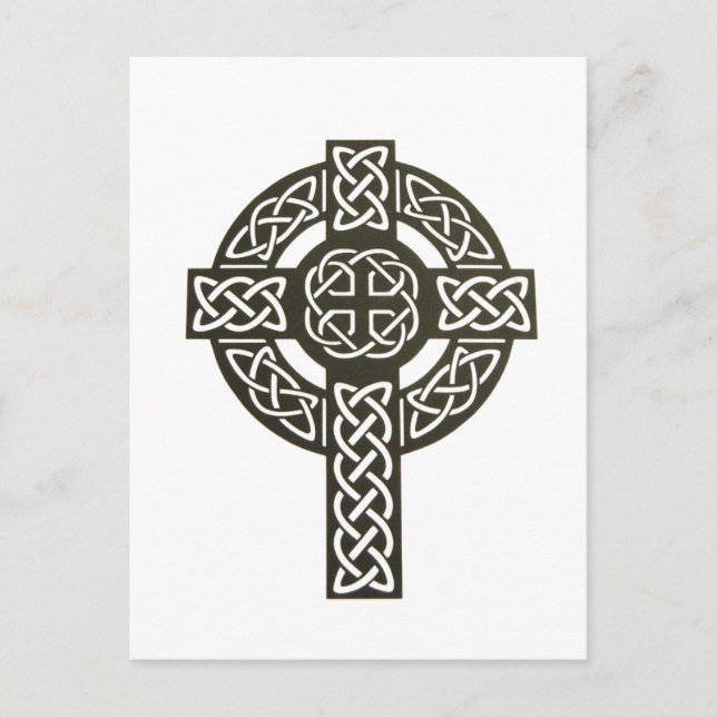 Celtic Knot Cross Postcard (Front)