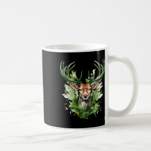 Celtic Knot Deer Irish Elk Green St. Patrick's Day Coffee Mug