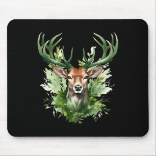 Celtic Knot Deer Irish Elk Green St. Patrick's Day Mouse Pad