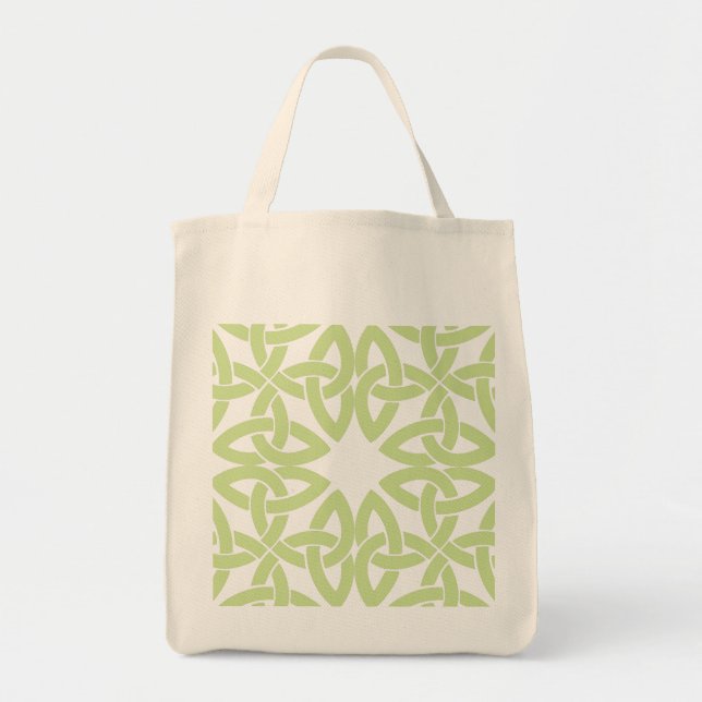 Celtic knot design    reusable grocery bag (Front)