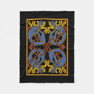 Celtic Knot Design with Hounds Fleece Blanket