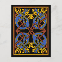 Celtic Knot Design with Hounds