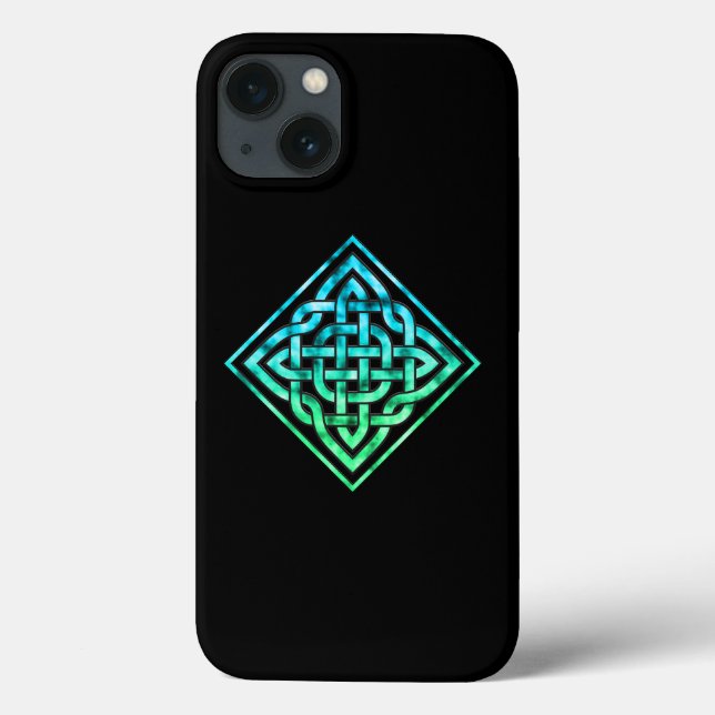 Celtic Knot - Diamond Blue Green Case-Mate iPhone Case (Back)