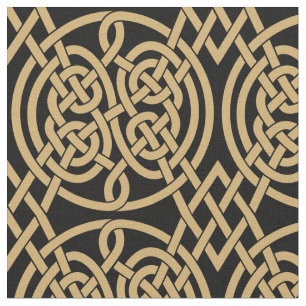 Celtic Knot "Durrow" Pattern Fabric