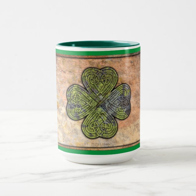 Celtic Knot - Four Leaf Clover Mug (Center)