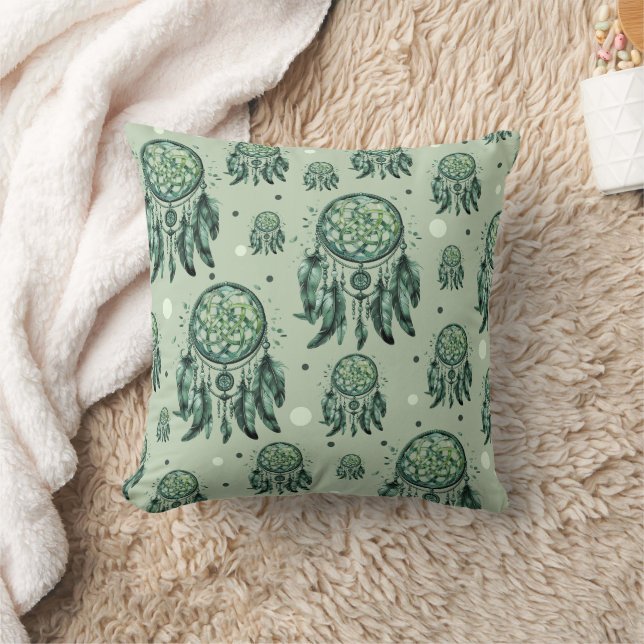 Celtic knot green dreamcatcher cushion (Blanket)
