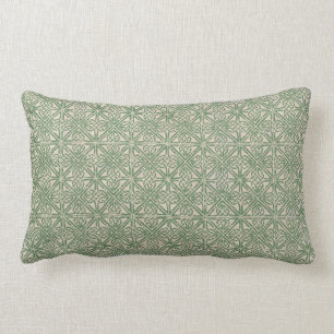 Celtic Knot Green Pattern Lumbar Cushion