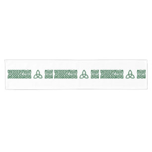 Celtic Knot green small table runner