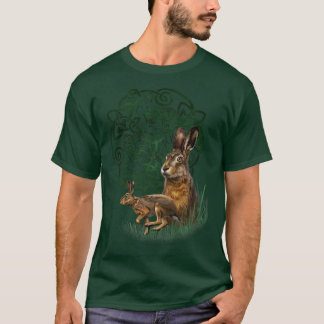 Celtic Knot Hare Rabbit Bunny  T-Shirt