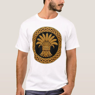 Celtic Knot Harvest Wheat Sheaf T-Shirt