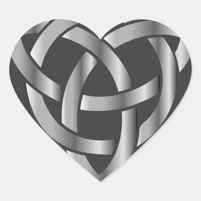 Celtic Knot Heart Sticker (Front)