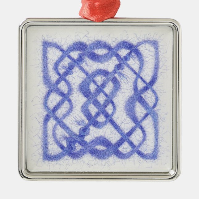 Celtic Knot III - Premium Square Ornament (Front)