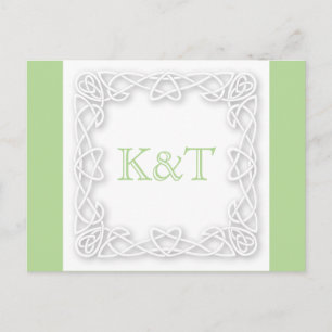 Celtic Knot Initials - RSVP Postcard