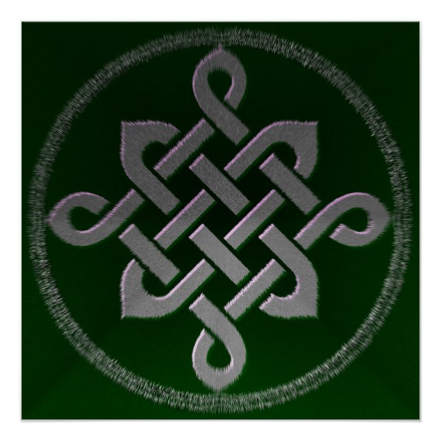 celtic knot ireland ancient symbol pagan irish gre poster (Front)