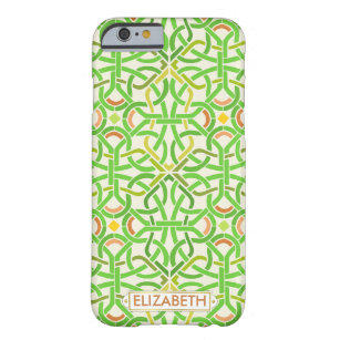Celtic Knot Irish Braid Green Modern Basketweave Barely There iPhone 6 Case