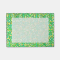 Celtic Knot Irish Braid Pattern Green Yellow