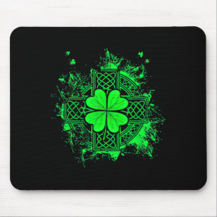 Celtic Knot Irish Shamrock Three Leaf Clover St Pa Mouse Pad