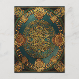 Celtic Knot Knotwork Postcard