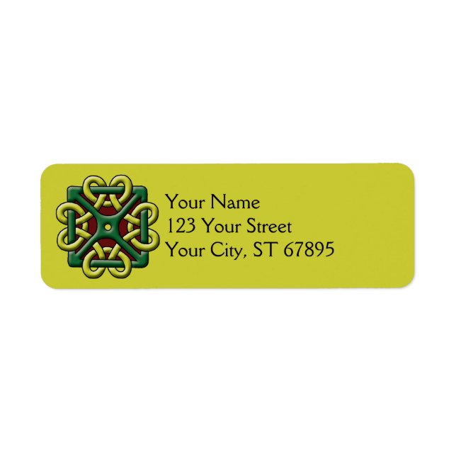 Celtic Knot Label Return Address Label (Front)
